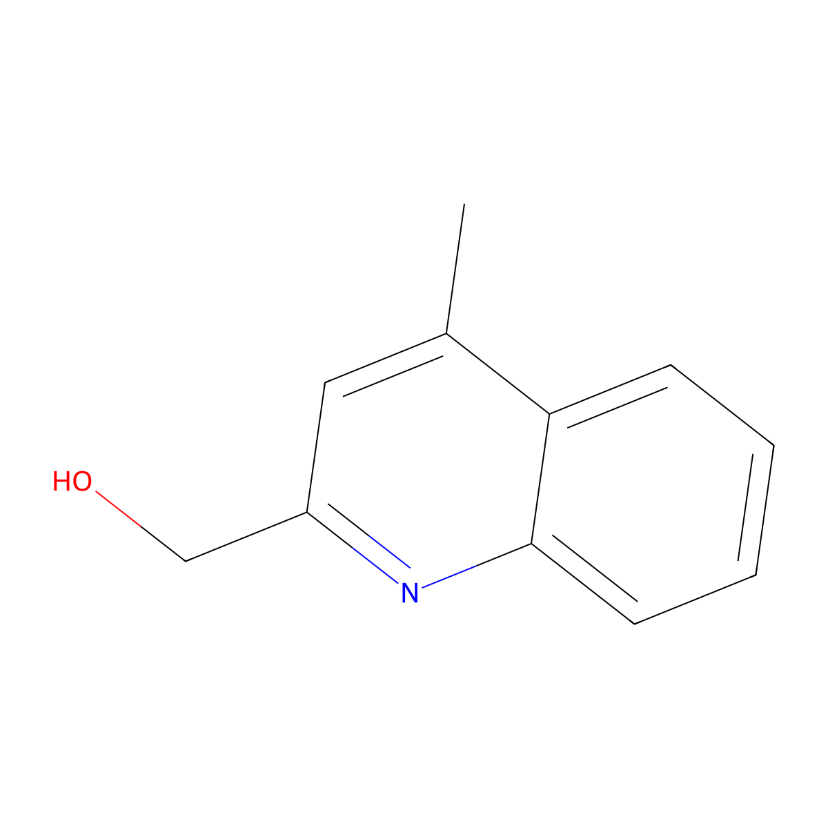 (4-Methylquinolin-2-yl)methanol molecular structure, CAS 33787-85-8