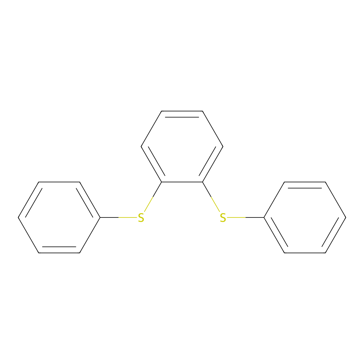 Benzene, 1,2-bis(phenylthio)- molecular structure, CAS 3379-36-0
