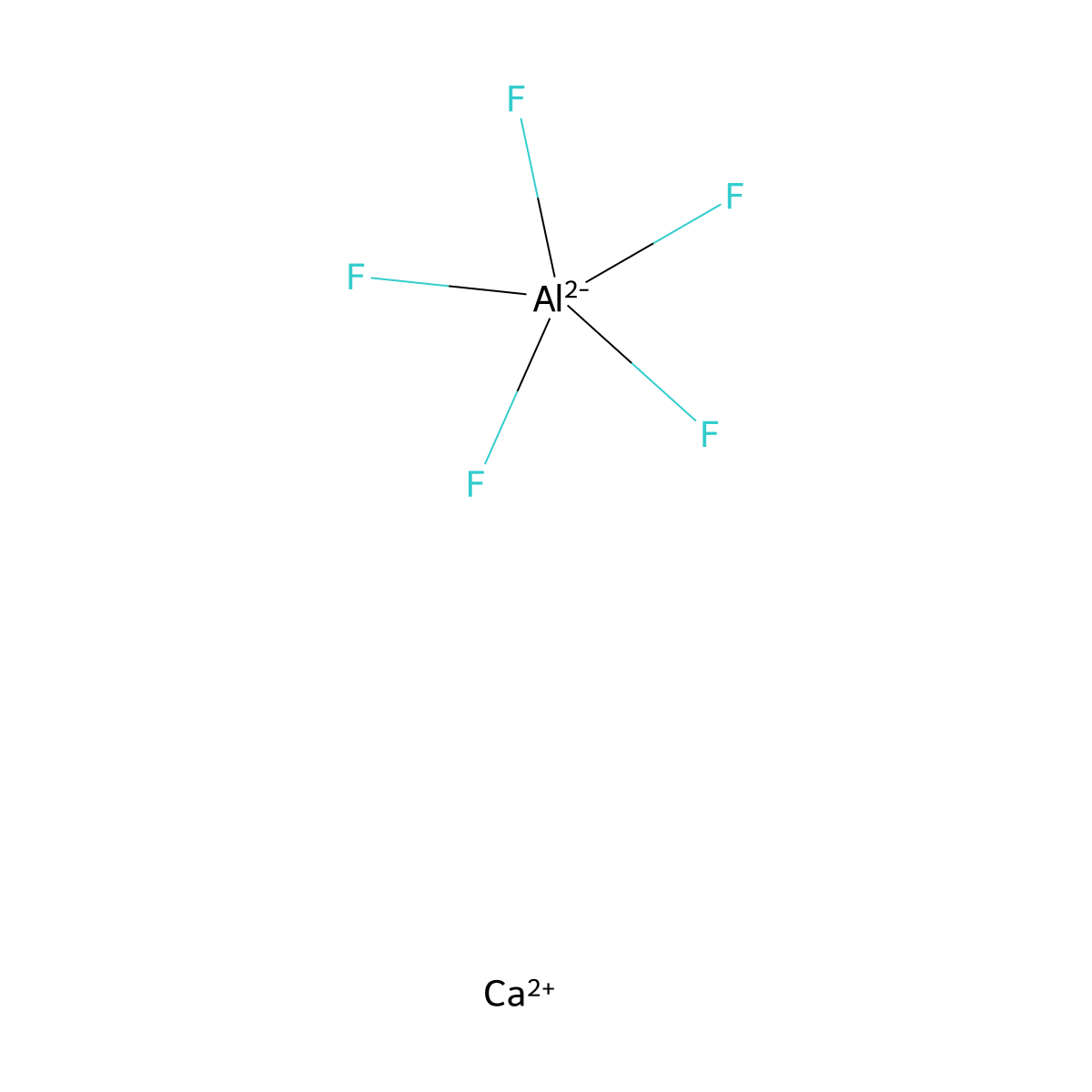 Aluminate(2-), pentafluoro-, calcium (1:1) molecular structure, CAS 33790-67-9