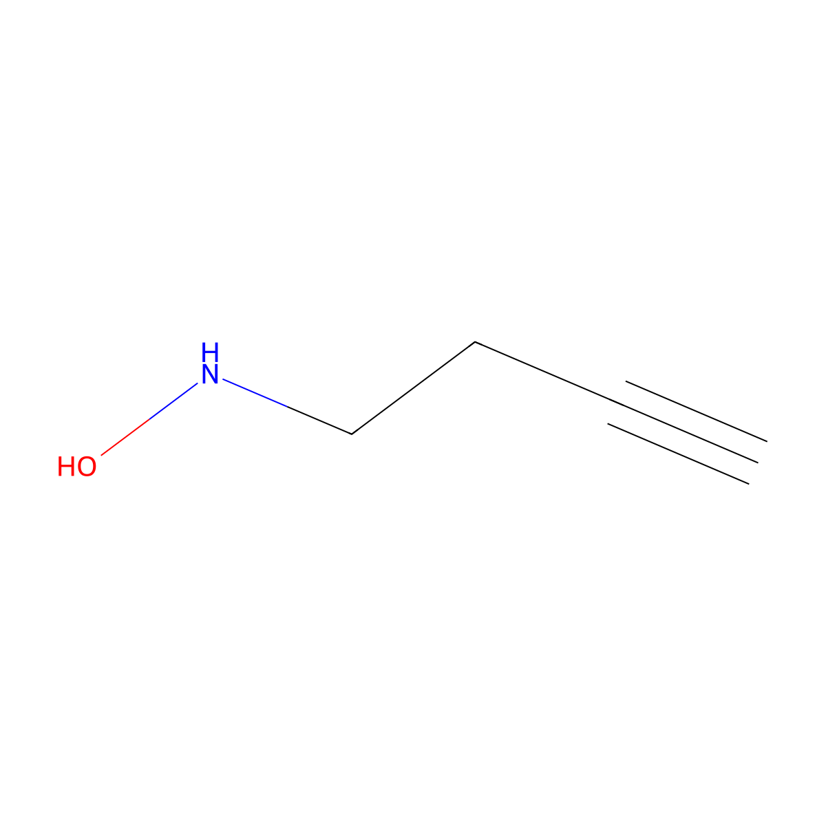 N-(but-3-yn-1-yl)hydroxylamine molecular structure, CAS 337905-17-6