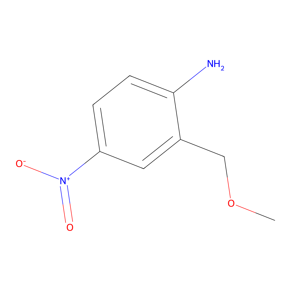 2-(Methoxymethyl)-4-nitroaniline molecular structure, CAS 337906-35-1