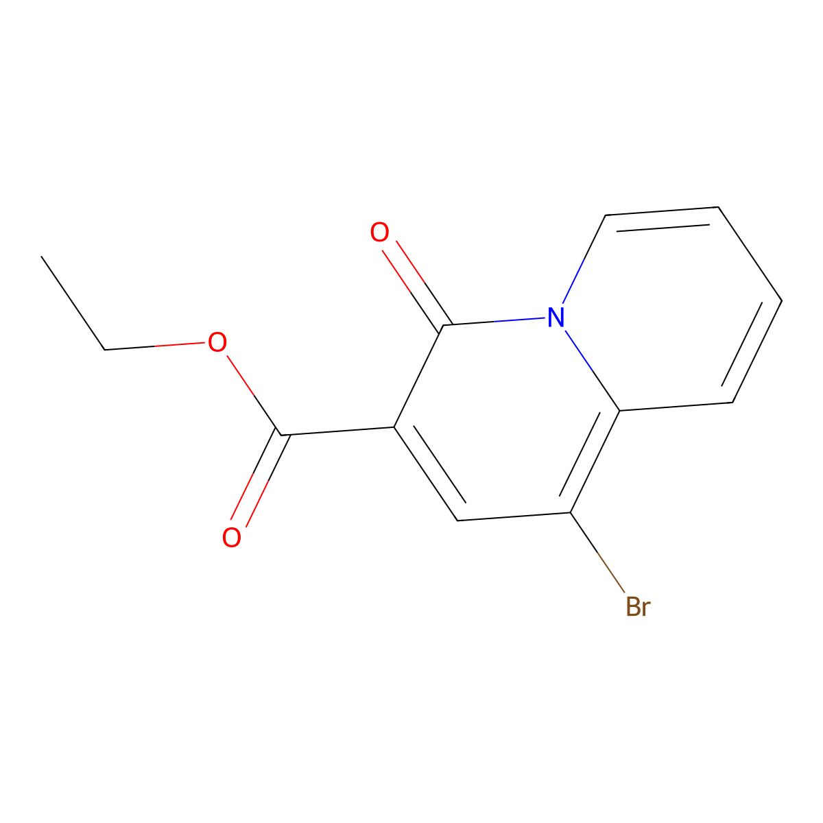 Ethyl 1-bromo-4-oxo-4H-quinolizine-3-carboxylate molecular structure, CAS 337909-11-2
