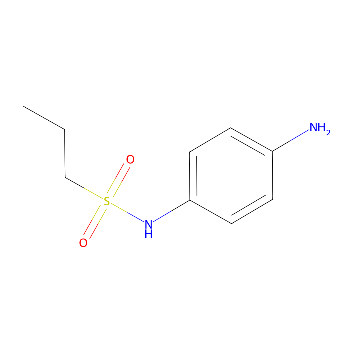 N-(4-aminophenyl)propane-1-sulfonamide molecular structure, CAS 337912-52-4