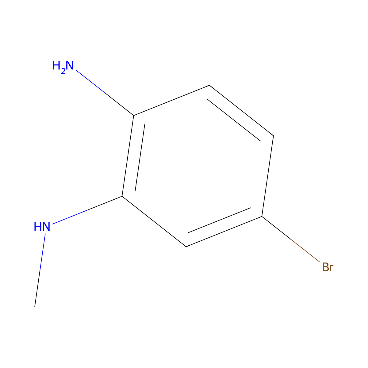 5-Bromo-N1-methylbenzene-1,2-diamine molecular structure, CAS 337915-79-4