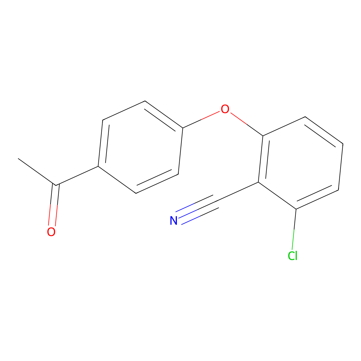 2-(4-Acetylphenoxy)-6-chlorobenzonitrile molecular structure, CAS 337920-47-5