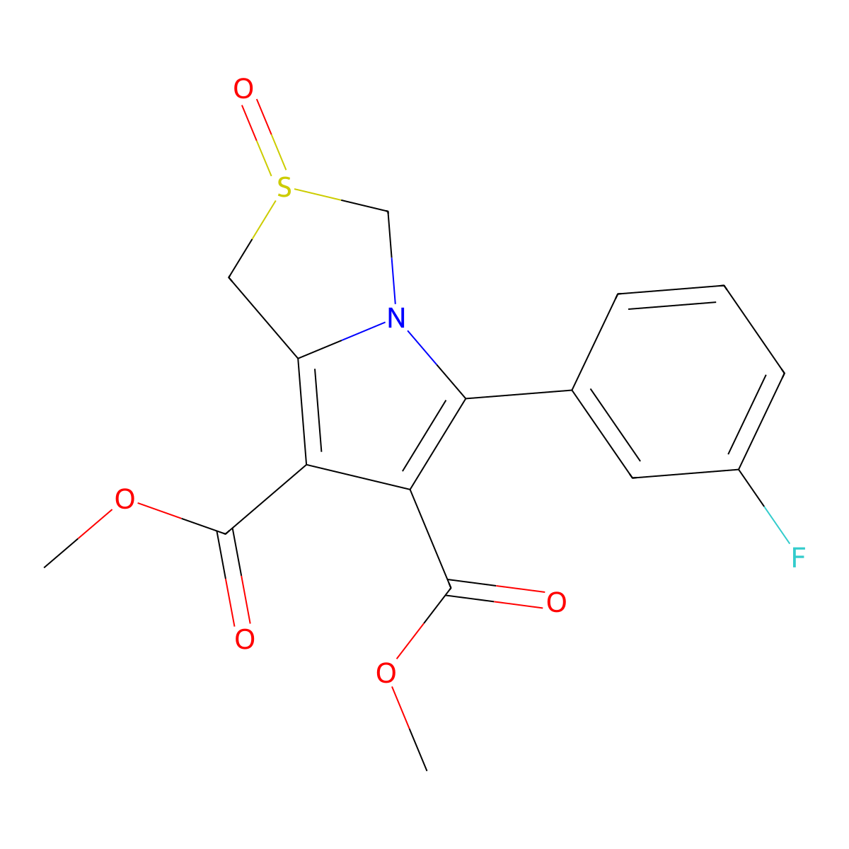 dimethyl 5-(3-fluorophenyl)-2-oxo-2,3-dihydro-1H-2lambda~4~-pyrrolo[1,2-c][1,3]thiazole-6,7-dicarboxylate molecular structure, CAS 337920-91-9