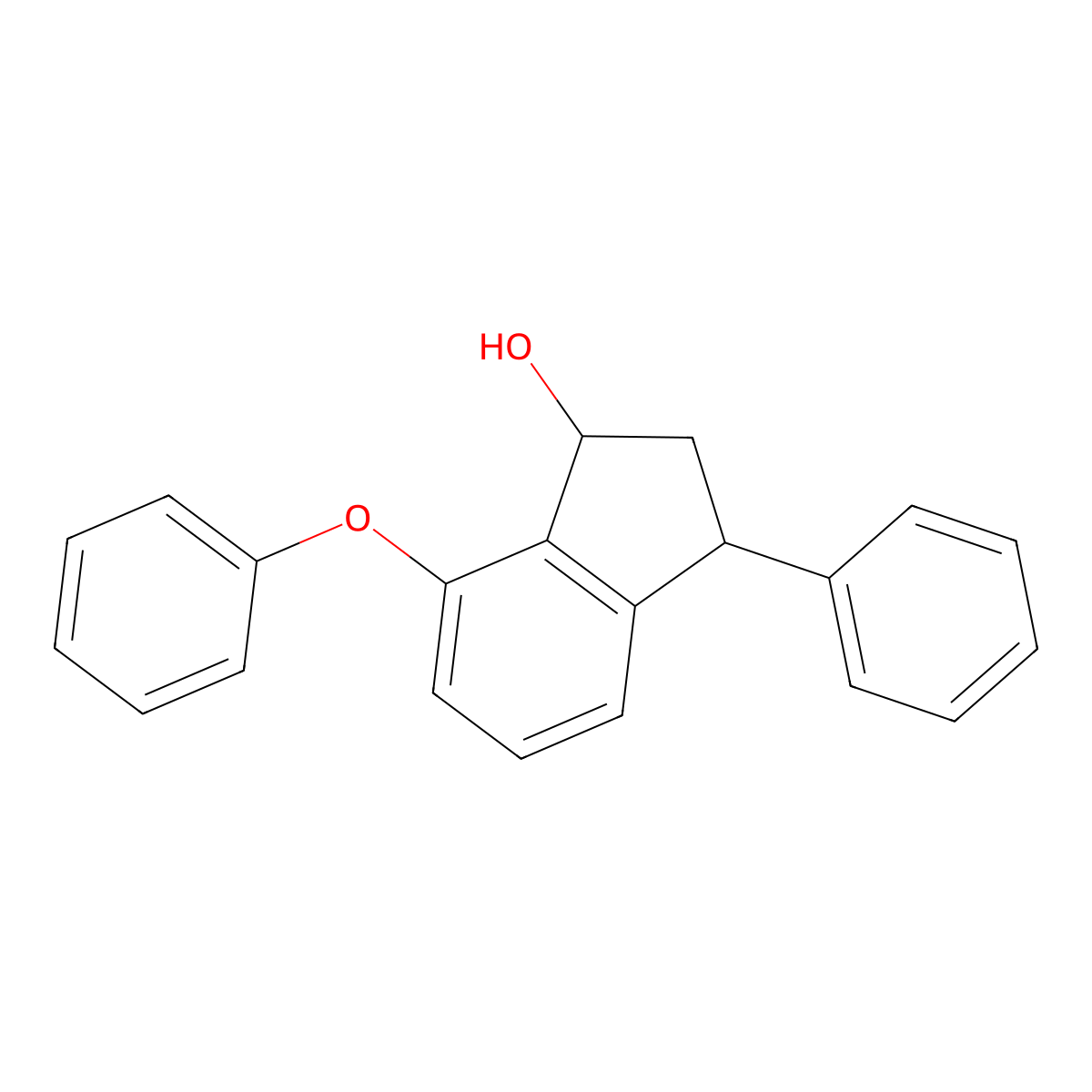 7-phenoxy-3-phenyl-2,3-dihydro-1H-inden-1-ol molecular structure, CAS 337921-74-1