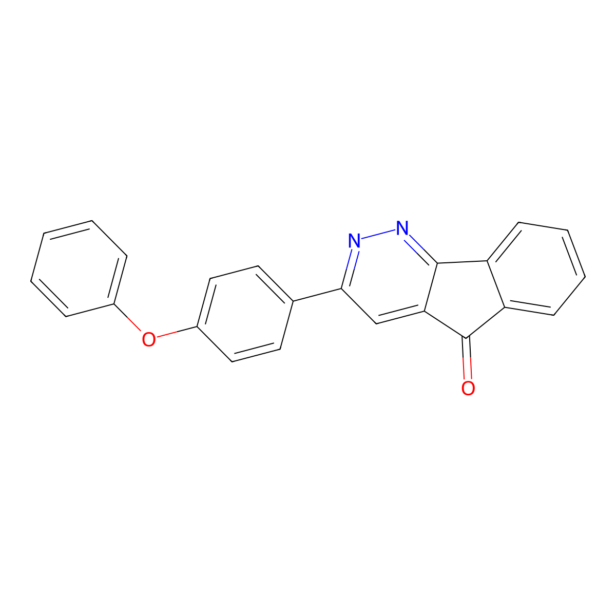 3-(4-phenoxyphenyl)-5H-indeno[1,2-c]pyridazin-5-one molecular structure, CAS 337921-77-4
