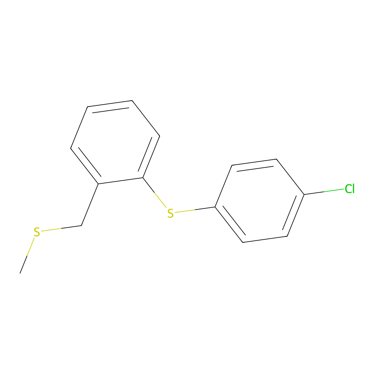 4-Chlorophenyl 2-[(methylsulfanyl)methyl]phenyl sulfide molecular structure, CAS 337923-75-8