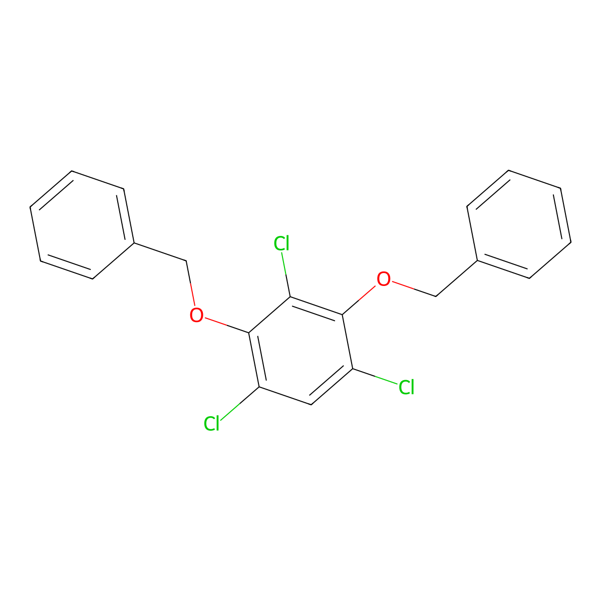 2,4-Bis(benzyloxy)-1,3,5-trichlorobenzene molecular structure, CAS 337924-05-7