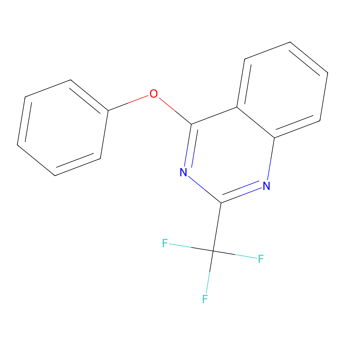 4-Phenoxy-2-(trifluoromethyl)quinazoline molecular structure, CAS 337924-83-1