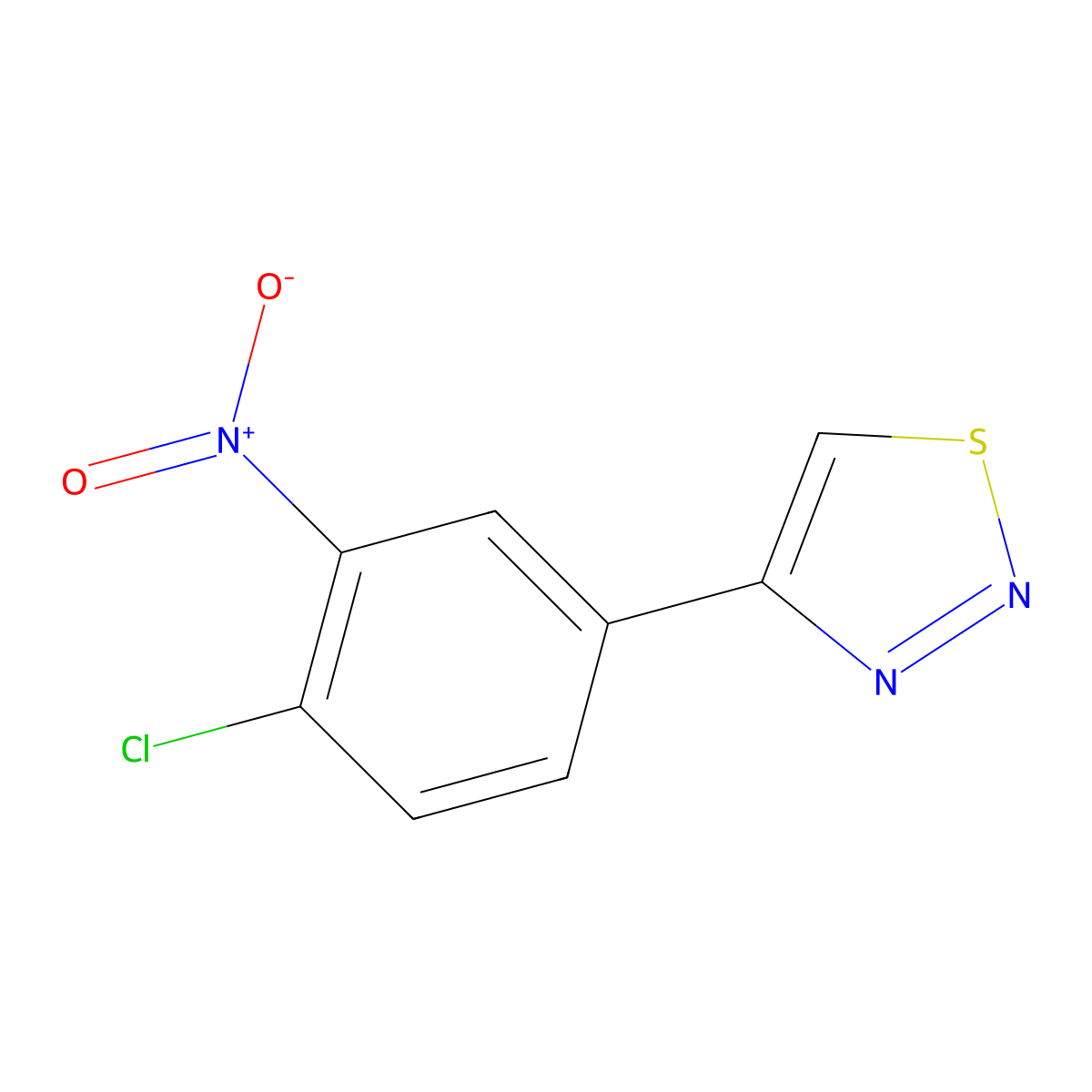 4-(4-Chloro-3-nitrophenyl)-1,2,3-thiadiazole molecular structure, CAS 337924-91-1