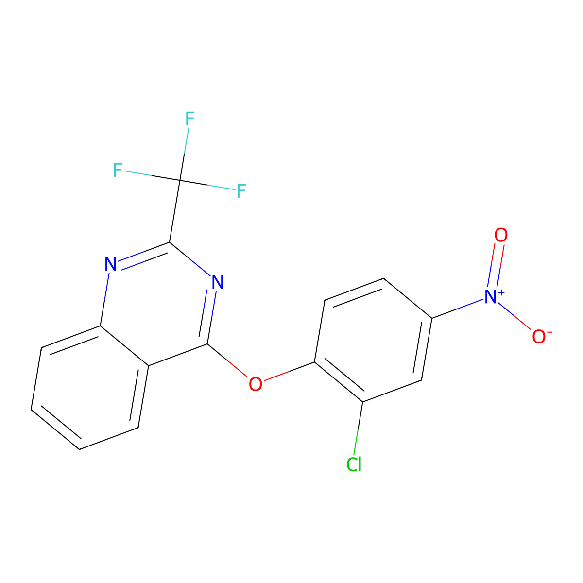 4-(2-Chloro-4-nitrophenoxy)-2-(trifluoromethyl)quinazoline molecular structure, CAS 337924-99-9