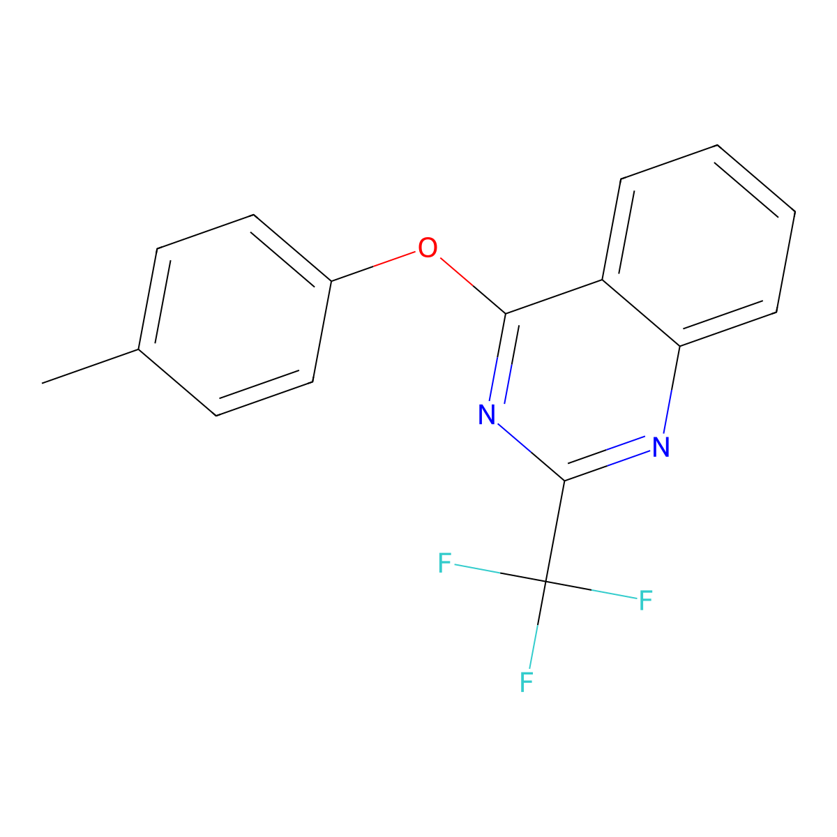 4-(4-Methylphenoxy)-2-(trifluoromethyl)quinazoline molecular structure, CAS 337925-03-8