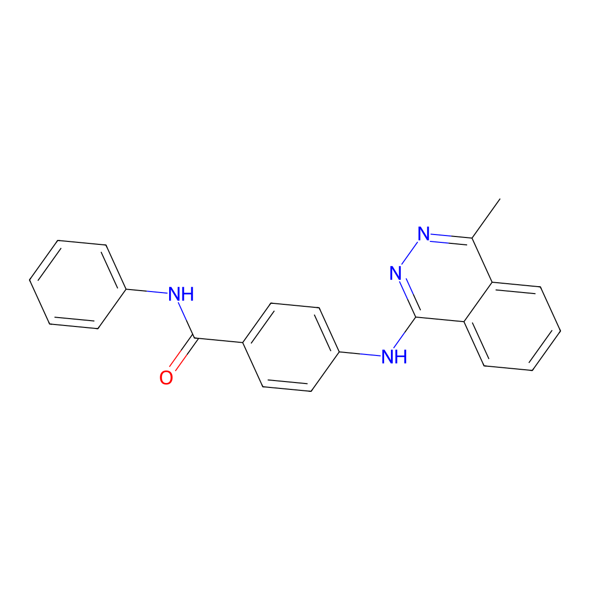 4-[(4-methylphthalazin-1-yl)amino]-N-phenylbenzamide molecular structure, CAS 337925-42-5