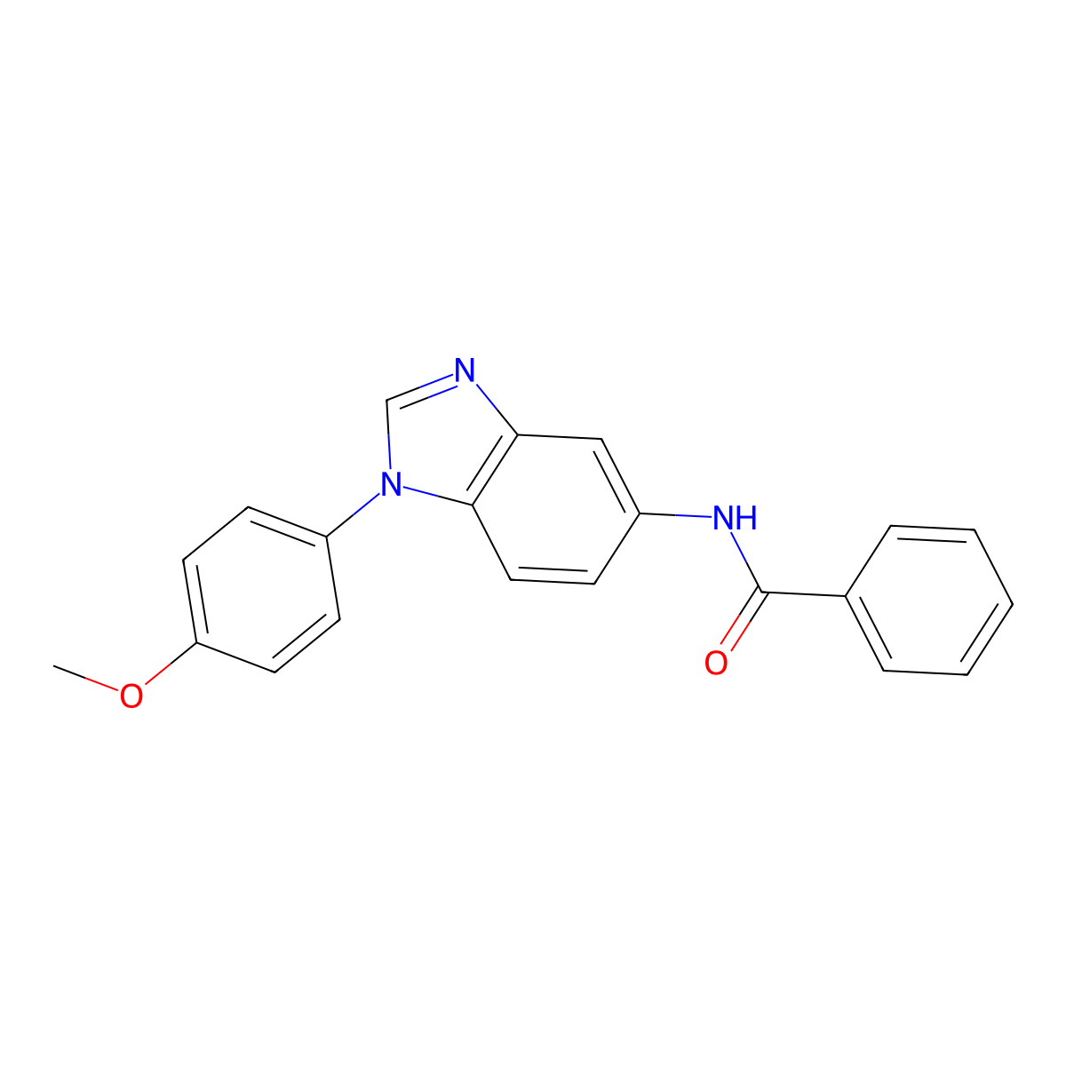 N-[1-(4-methoxyphenyl)benzimidazol-5-yl]benzamide molecular structure, CAS 337925-58-3