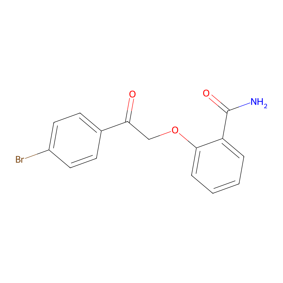 2-[2-(4-Bromophenyl)-2-oxoethoxy]benzamide molecular structure, CAS 337925-74-3