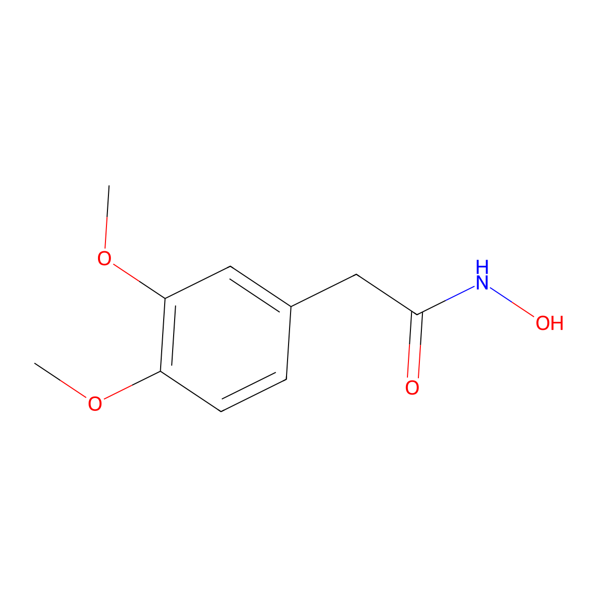 2-(3,4-dimethoxyphenyl)-N-hydroxyacetamide molecular structure, CAS 33793-80-5