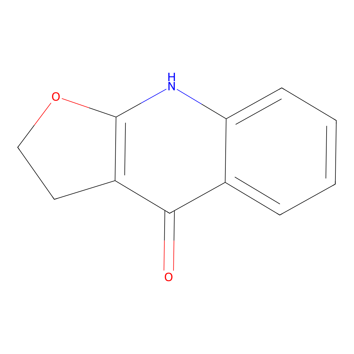 3,9-Dihydrofuro[2,3-b]quinolin-4(2H)-one molecular structure, CAS 33793-83-8