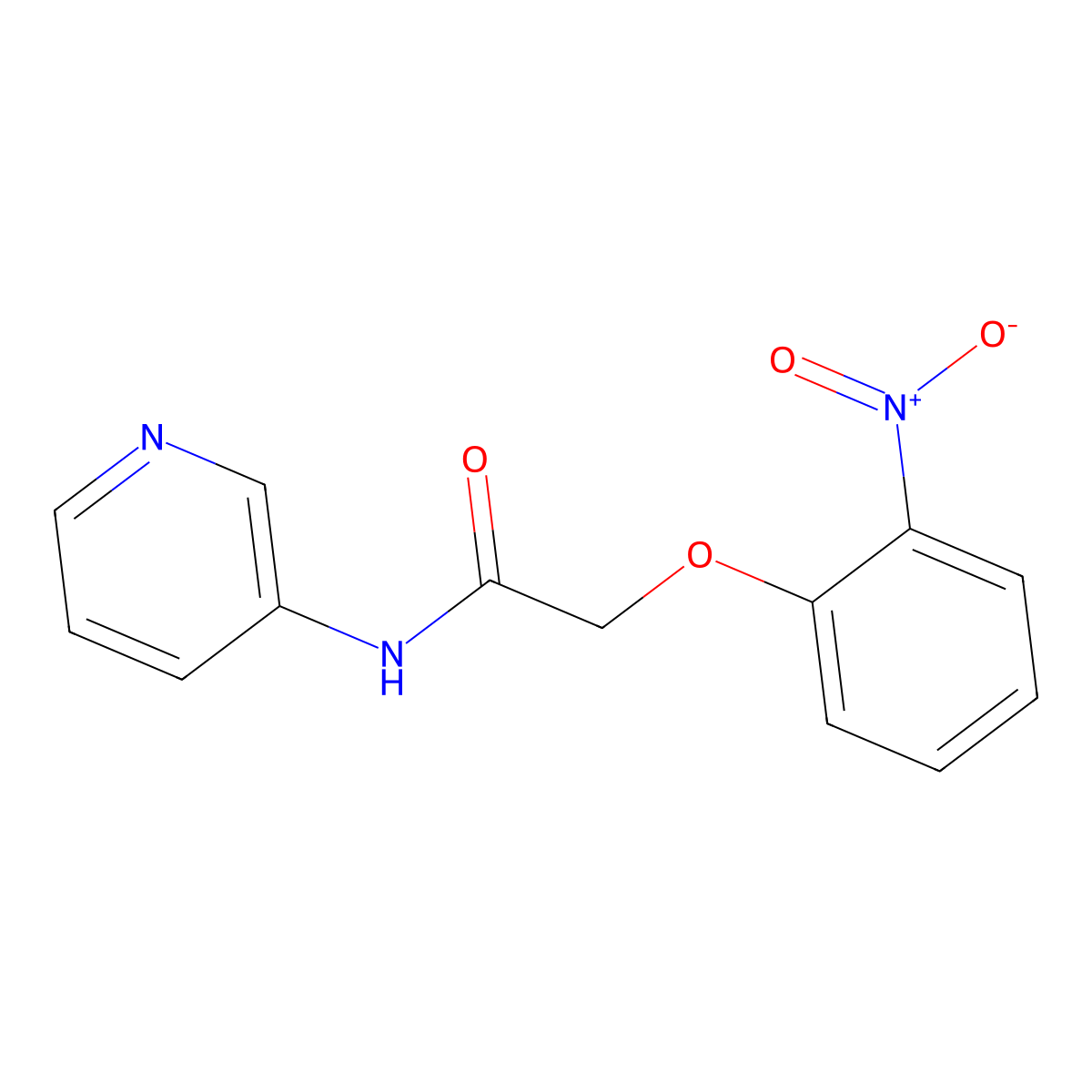 2-(2-nitrophenoxy)-N-(pyridin-3-yl)acetamide molecular structure, CAS 337931-56-3