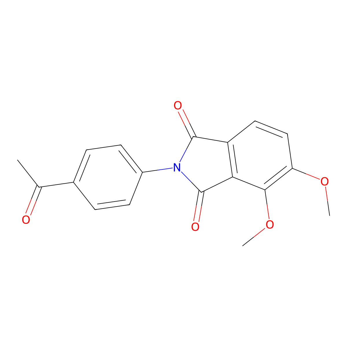 2-(4-acetylphenyl)-4,5-dimethoxy-1H-isoindole-1,3(2H)-dione molecular structure, CAS 337933-04-7
