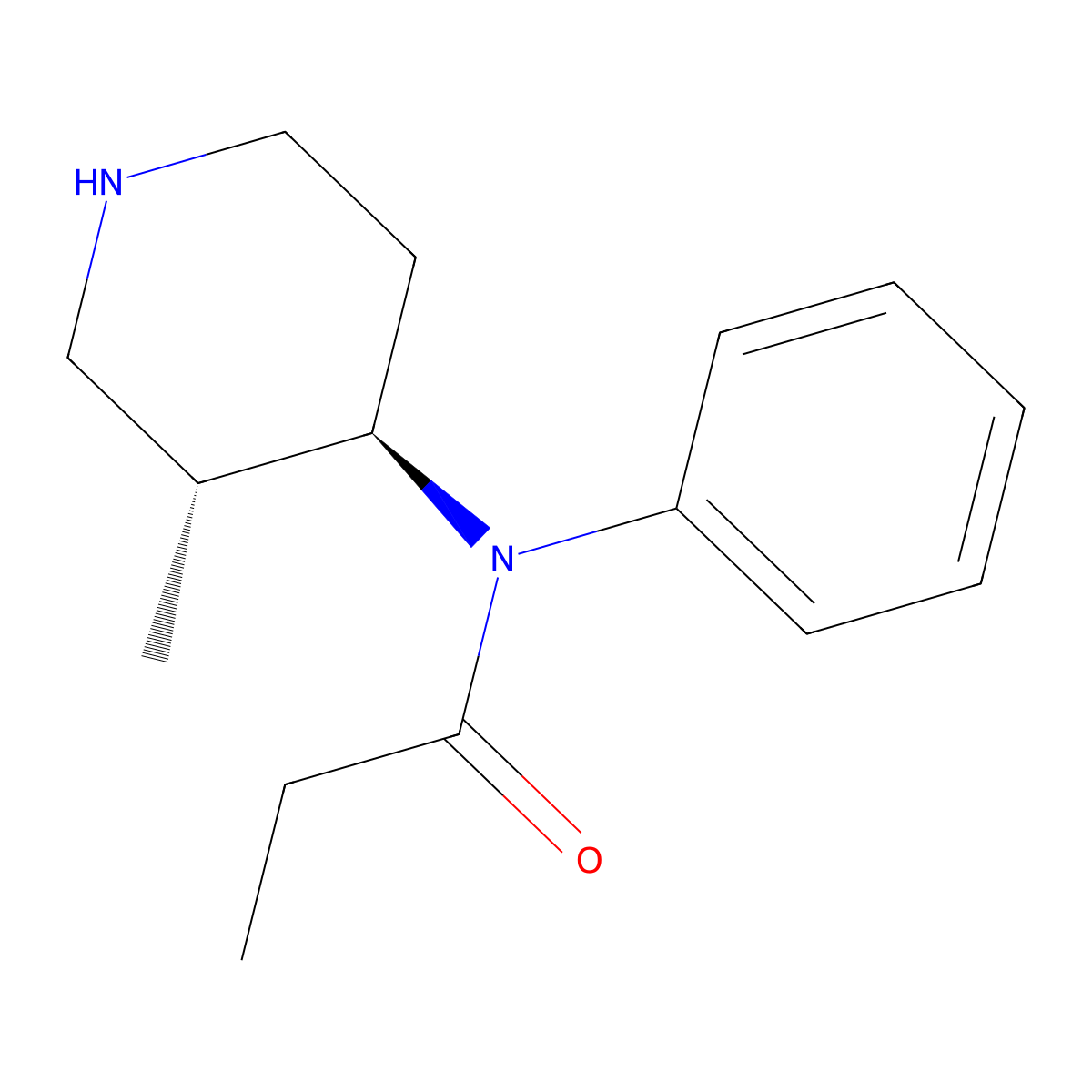 (+/-)-trans-3-methyl Norfentanyl molecular structure, CAS 33794-43-3