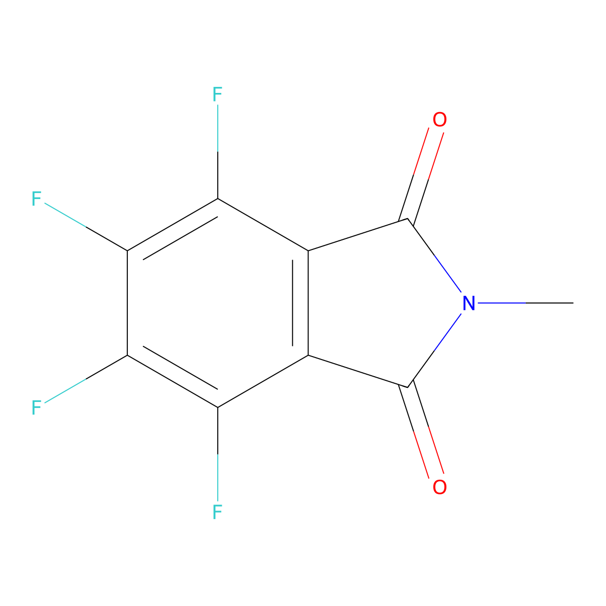 3,4,5,6-Tetrafluoro-N-methylphthalimide molecular structure, CAS 33795-85-6