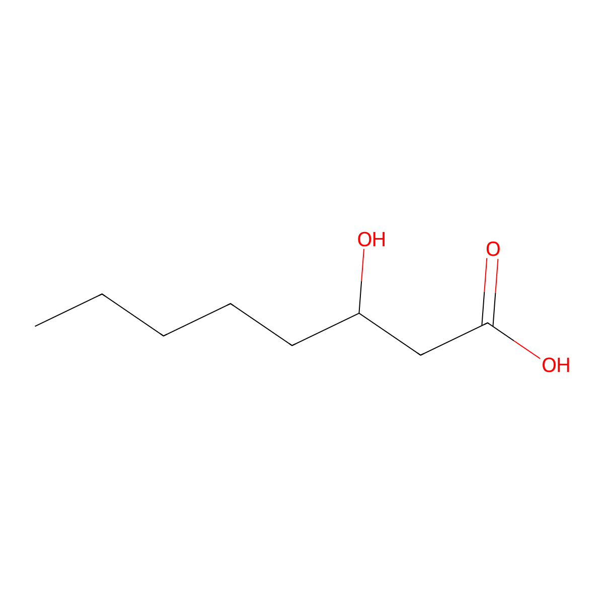 (3S)-3-hydroxyoctanoic acid molecular structure, CAS 33796-86-0