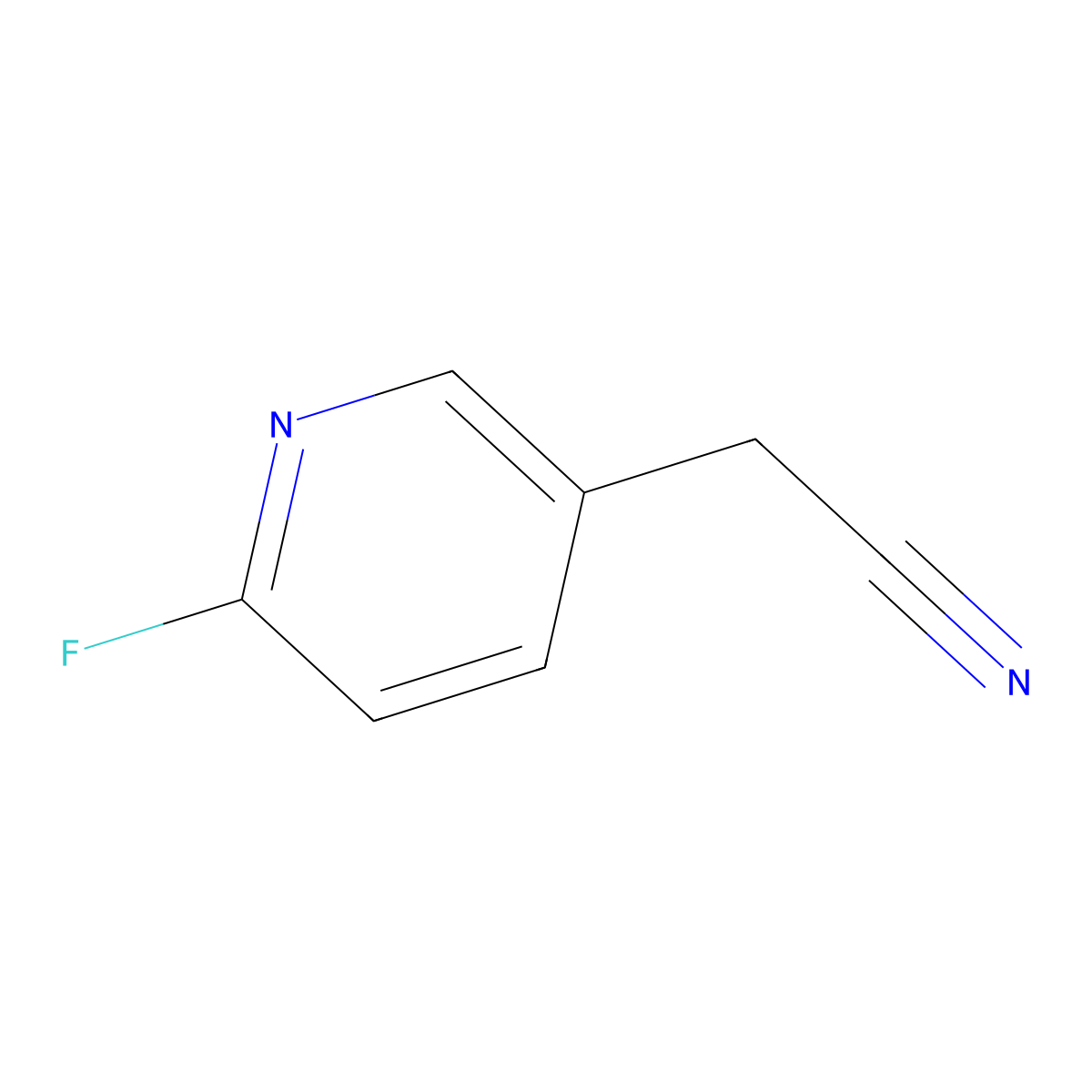 2-(6-Fluoropyridin-3-YL)acetonitrile molecular structure, CAS 337965-61-4