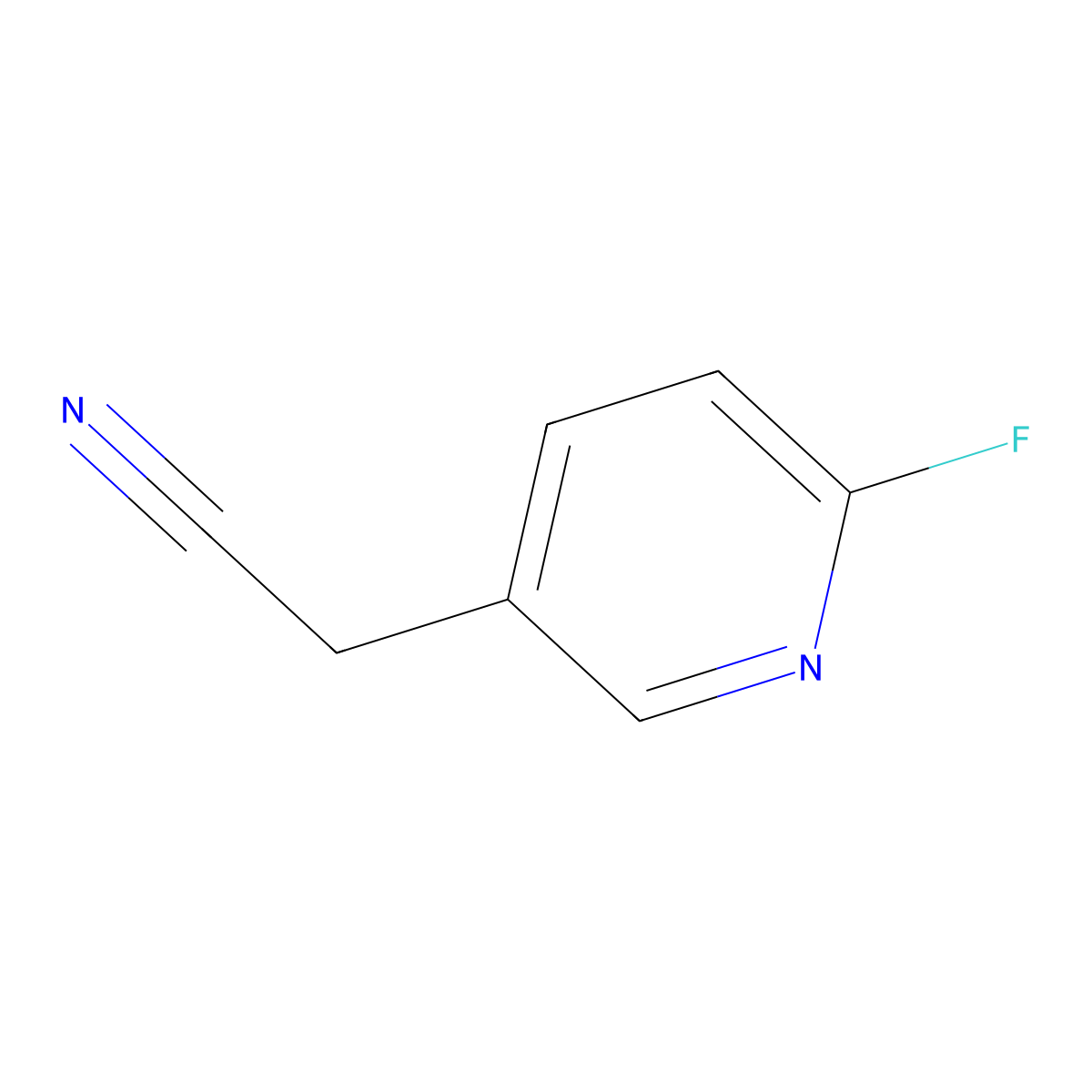 2-(6-Fluoropyridin-3-YL)acetonitrile molecular structure, CAS 337965-61-4