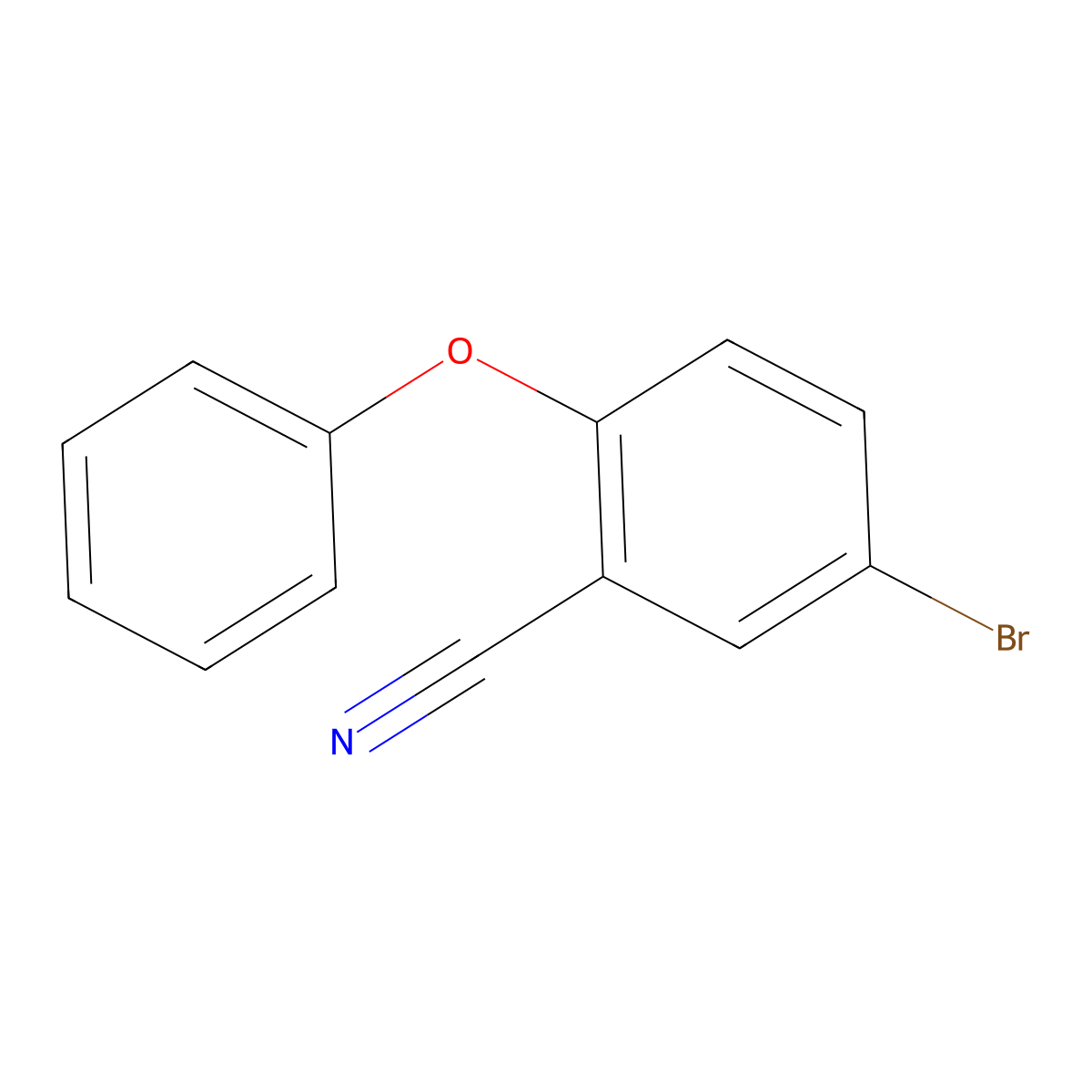 5-Bromo-2-phenoxybenzonitrile molecular structure, CAS 337965-66-9