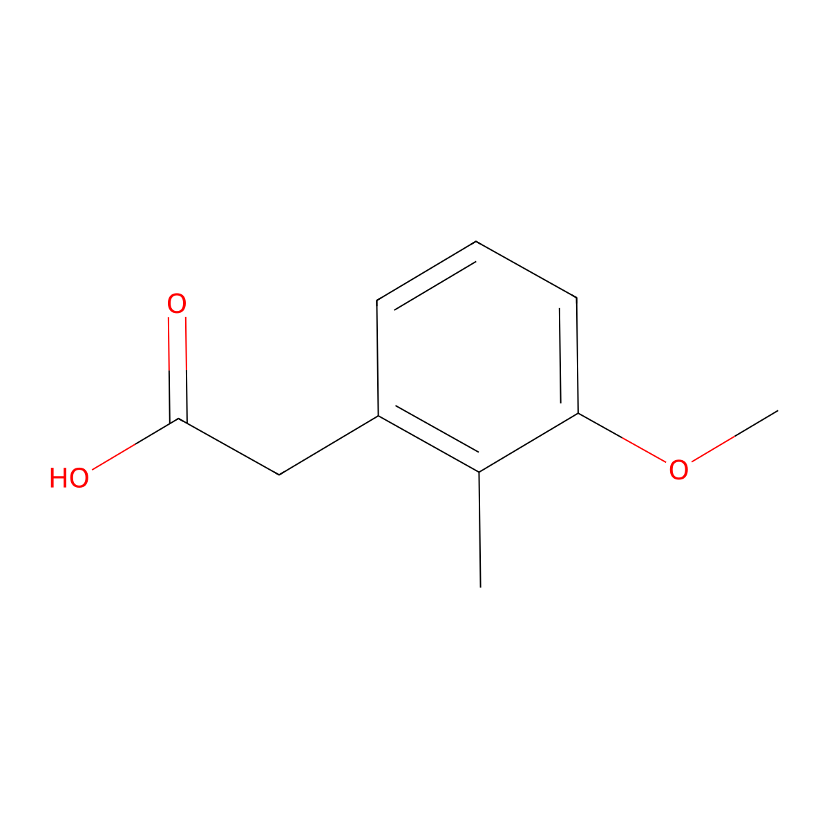 2-(3-Methoxy-2-methylphenyl)acetic acid molecular structure, CAS 33797-36-3
