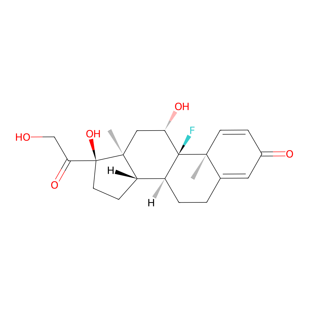 Isoflupredone molecular structure, CAS 338-95-4