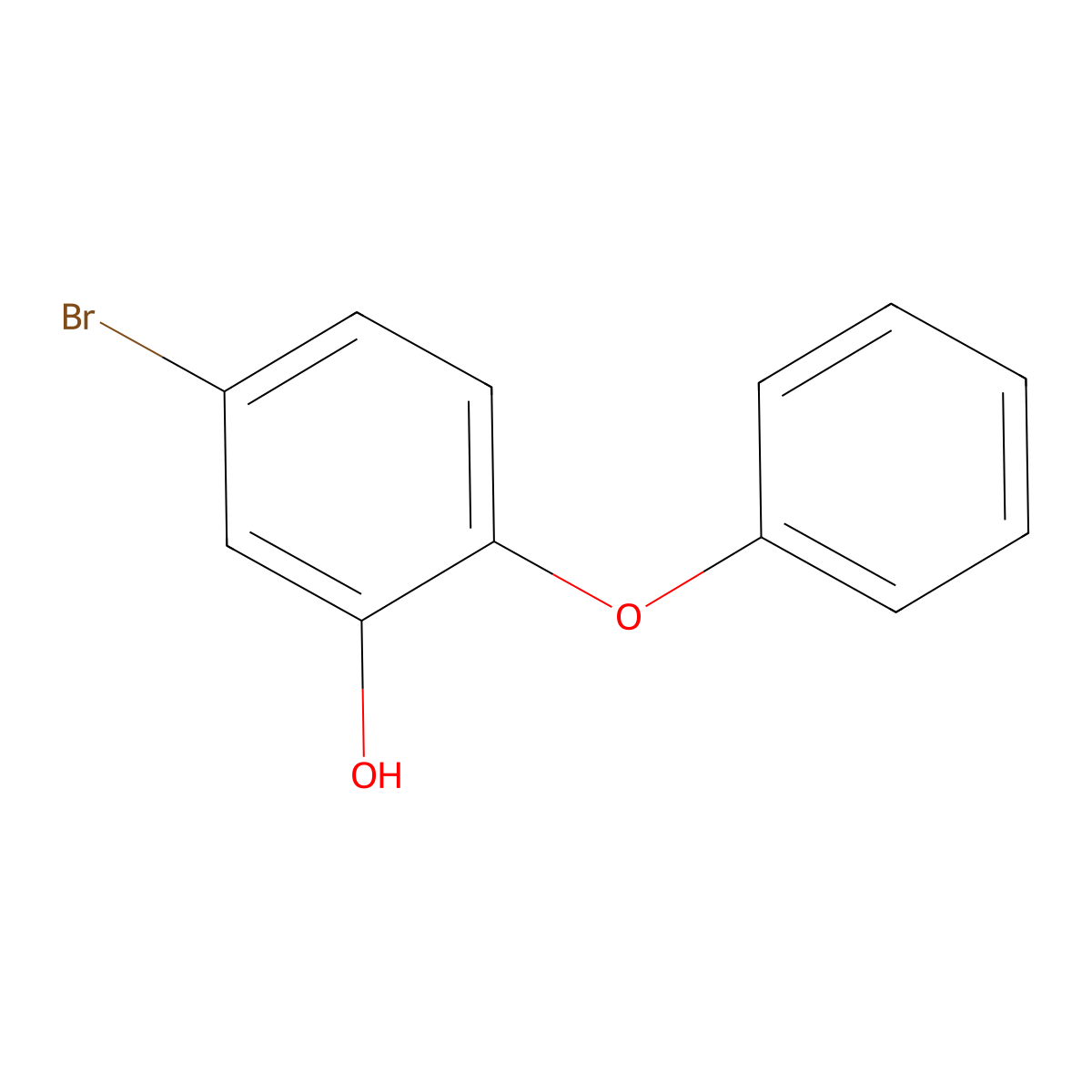 5-Bromo-2-phenoxyphenol molecular structure, CAS 3380-38-9