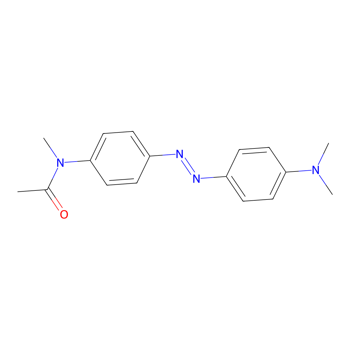 N-(4-((4-(Dimethylamino)phenyl)azo)phenyl)-N-methylacetamide molecular structure, CAS 33804-48-7
