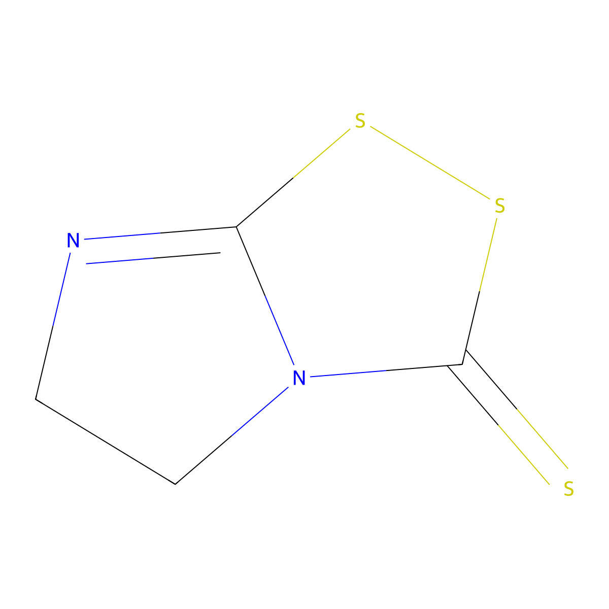 Ethylene bisthiuram monosulfide molecular structure, CAS 33813-20-6