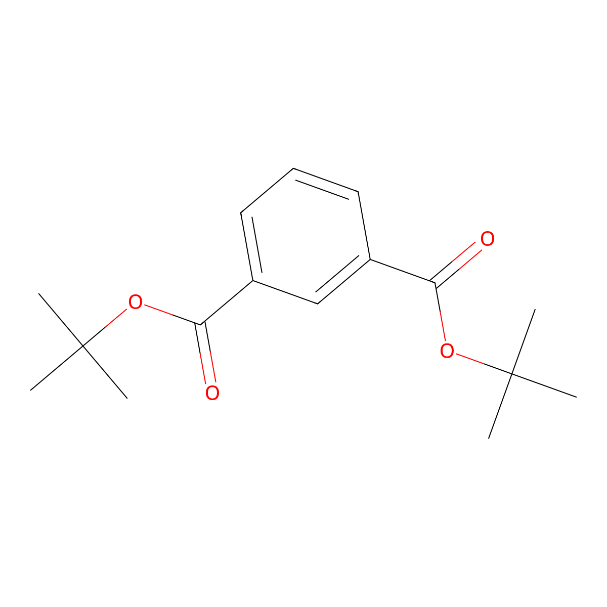 bis (tert-Butyl) isophthalate molecular structure, CAS 33813-32-0