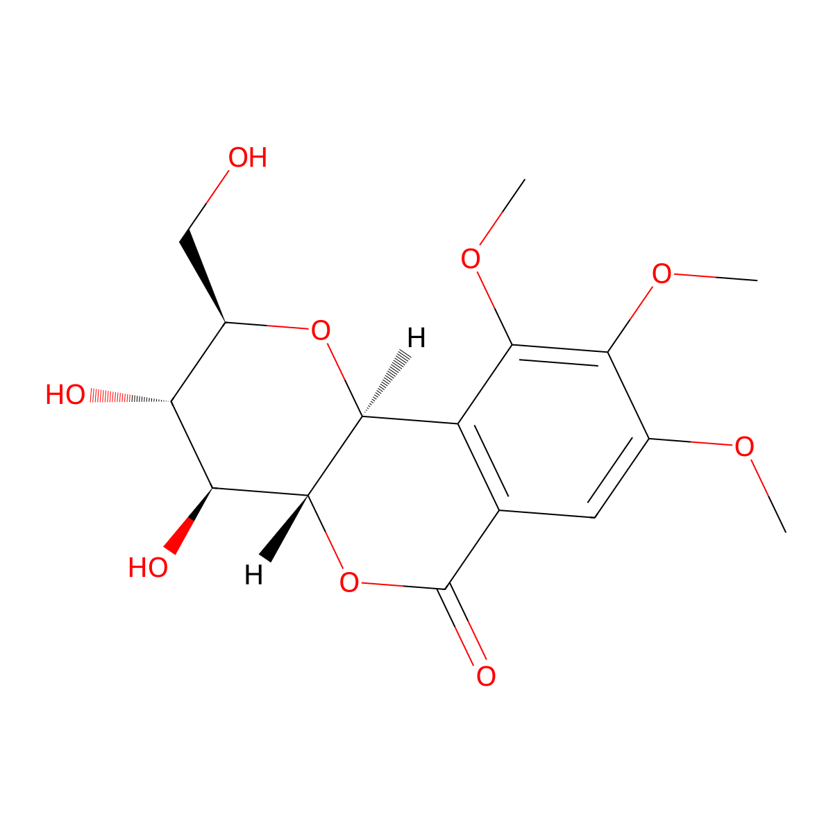 Di-O-methylbergenin molecular structure, CAS 33815-57-5