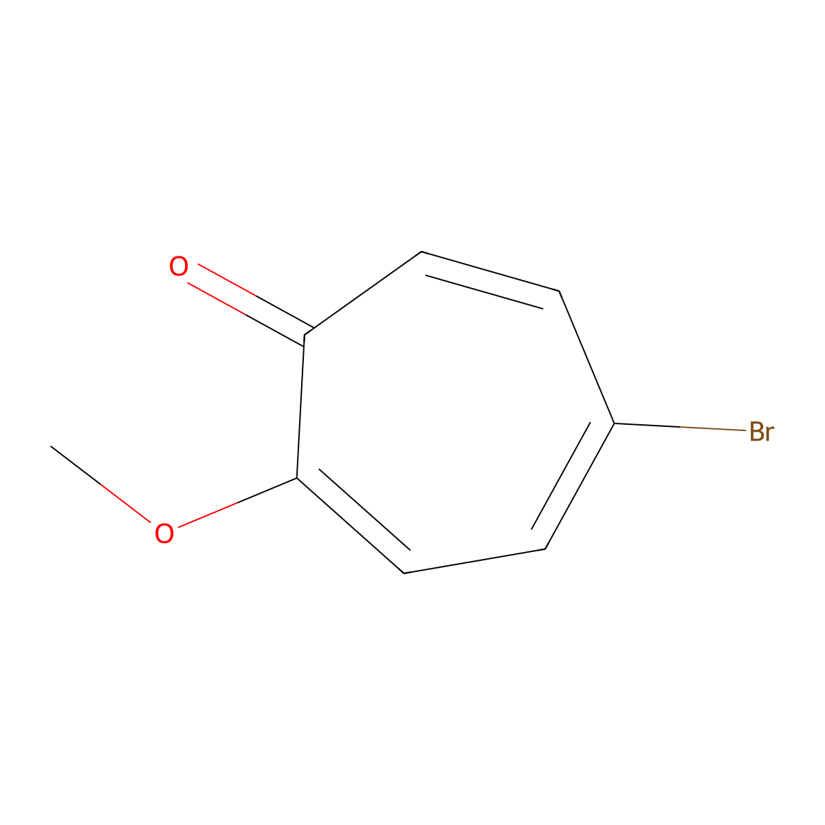 5-Bromo-2-methoxycyclohepta-2,4,6-trien-1-one molecular structure, CAS 33816-51-2