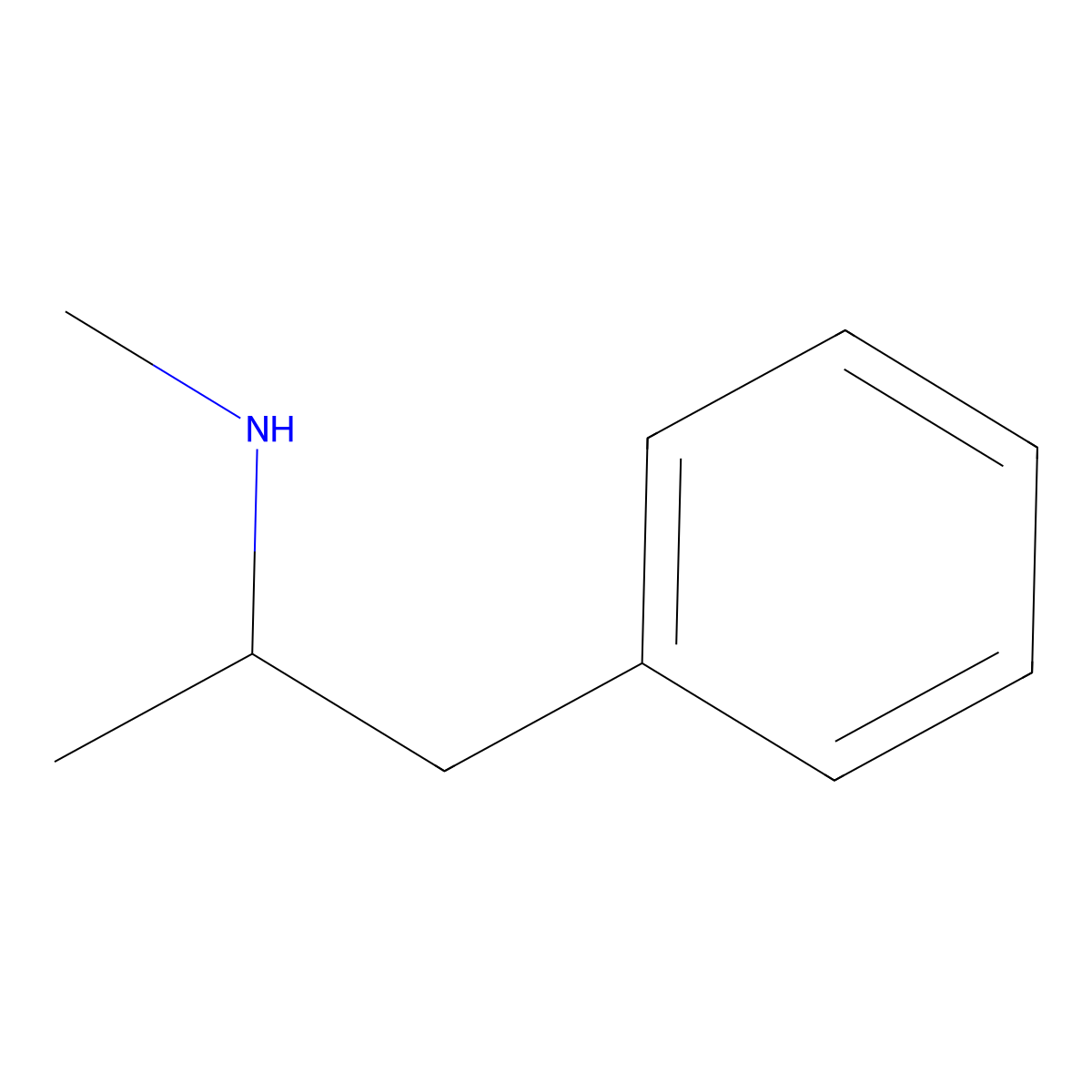 Levmetamfetamine molecular structure, CAS 33817-09-3