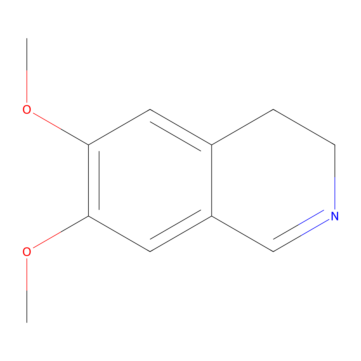 3,4-Dihydro-6,7-dimethoxyisoquinoline molecular structure, CAS 3382-18-1