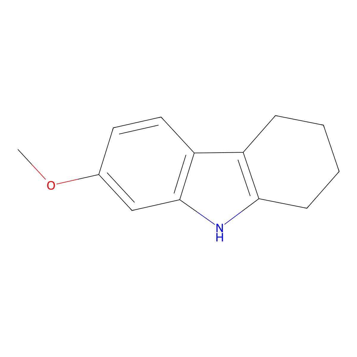7-methoxy-2,3,4,9-tetrahydro-1H-carbazole molecular structure, CAS 3382-43-2