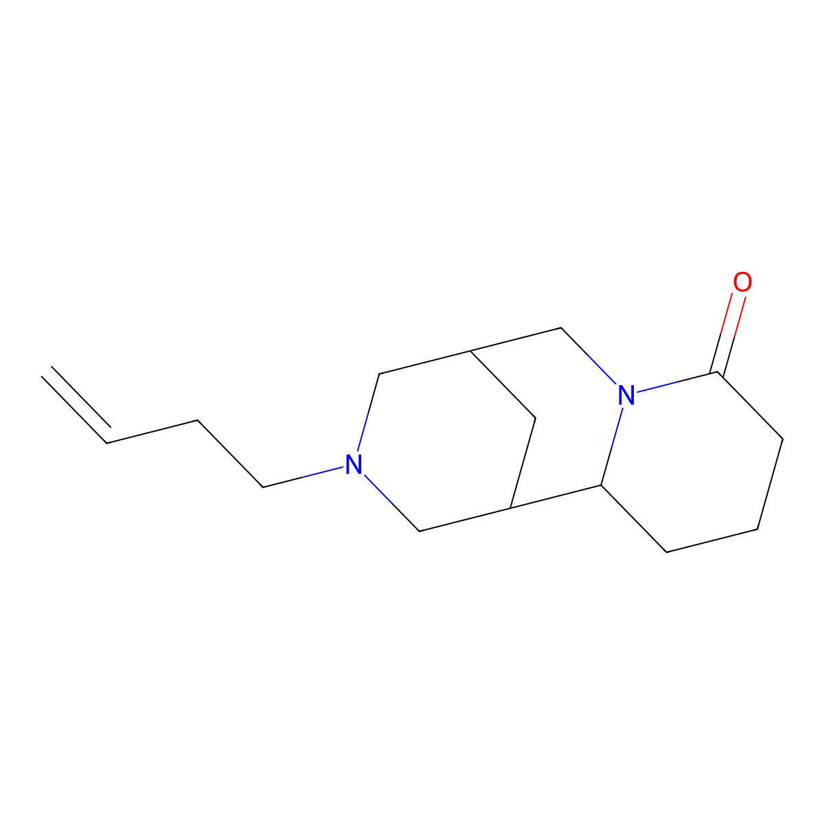 Tetrahydrorhombifoline molecular structure, CAS 3382-84-1