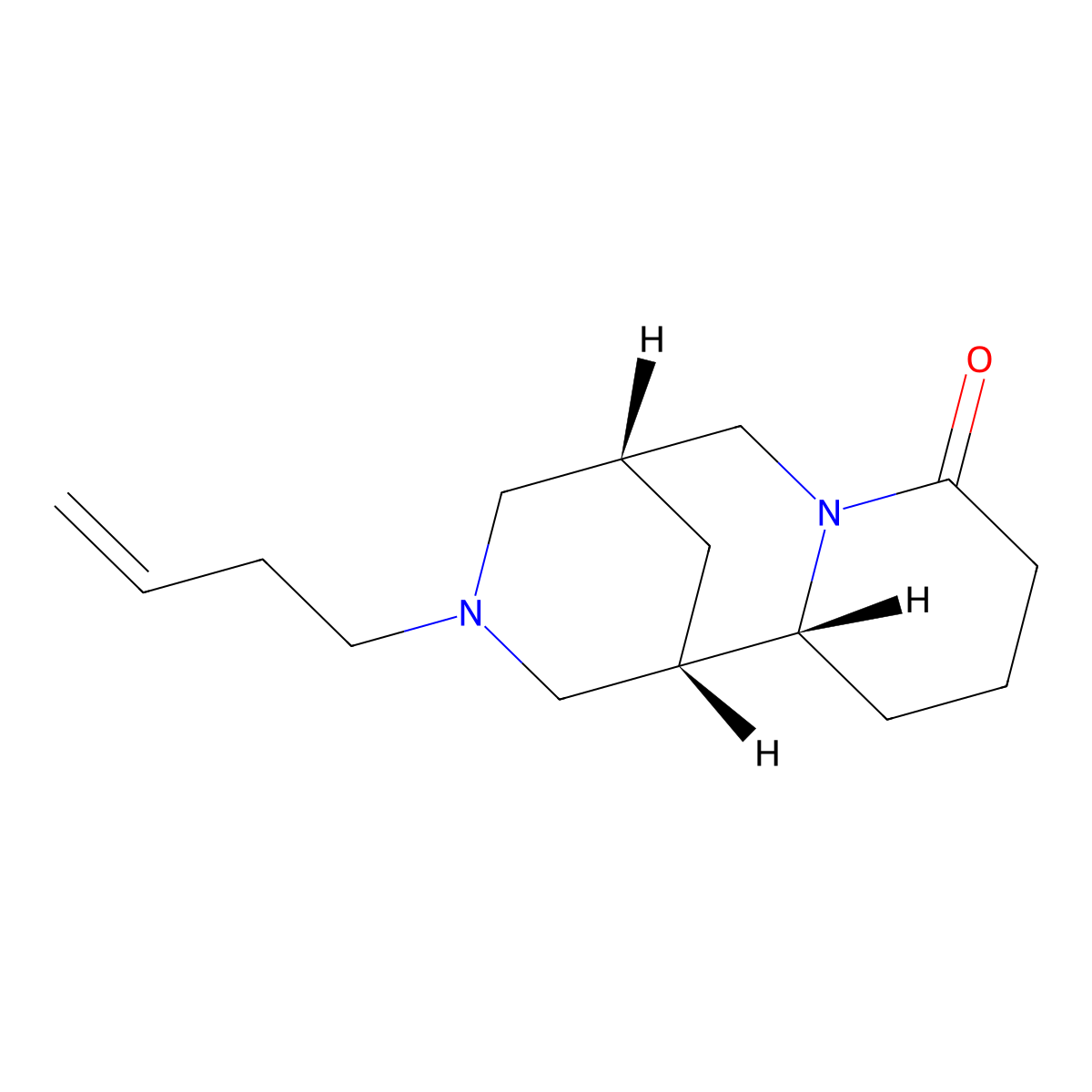 Tetrahydrorhombifoline molecular structure, CAS 3382-84-1