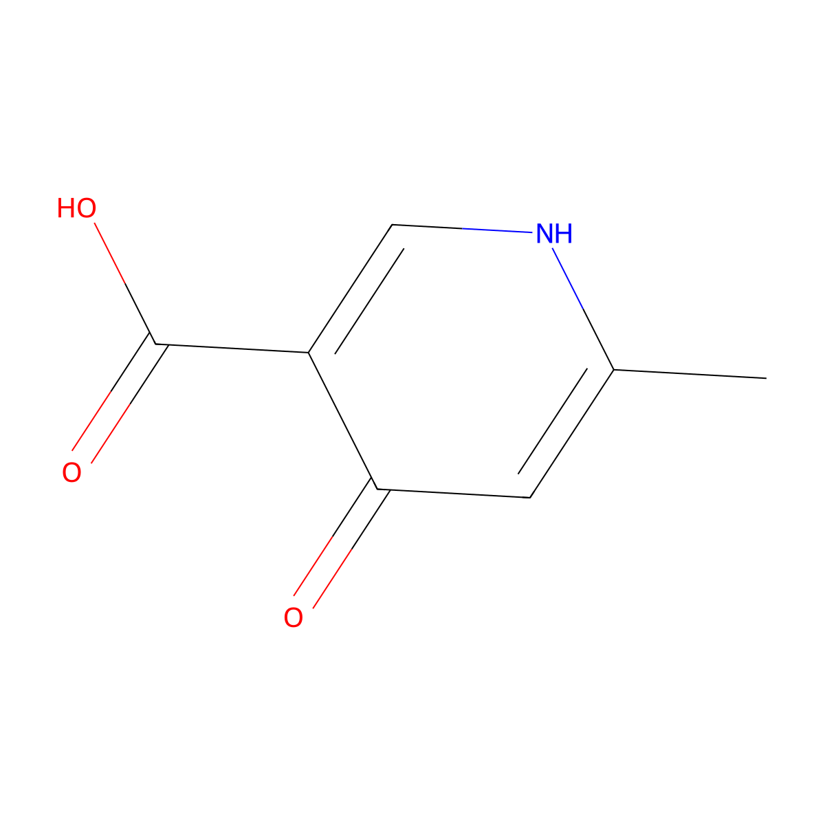 4-Hydroxy-6-methyl-nicotinic acid molecular structure, CAS 33821-58-8