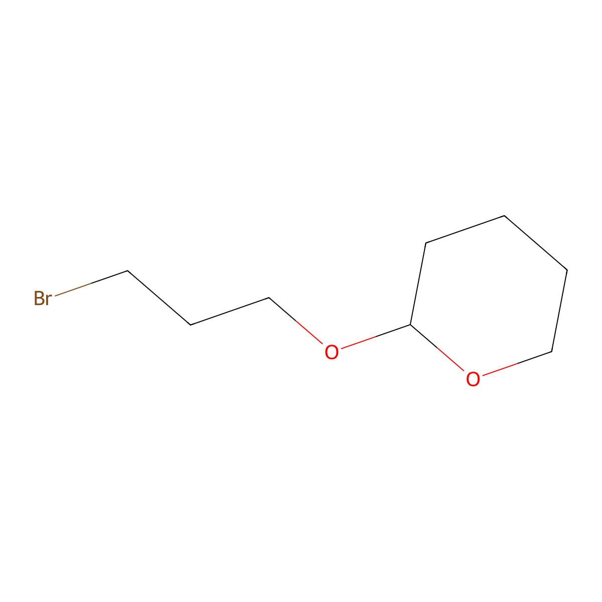 2-(3-Bromopropoxy)tetrahydro-2H-pyran molecular structure, CAS 33821-94-2