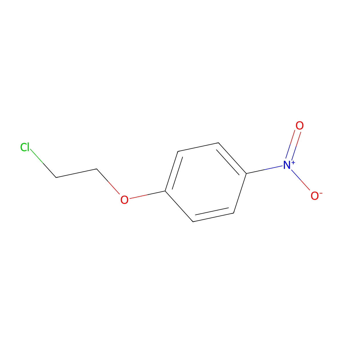 1-(2-Chloroethoxy)-4-nitrobenzene molecular structure, CAS 3383-72-0