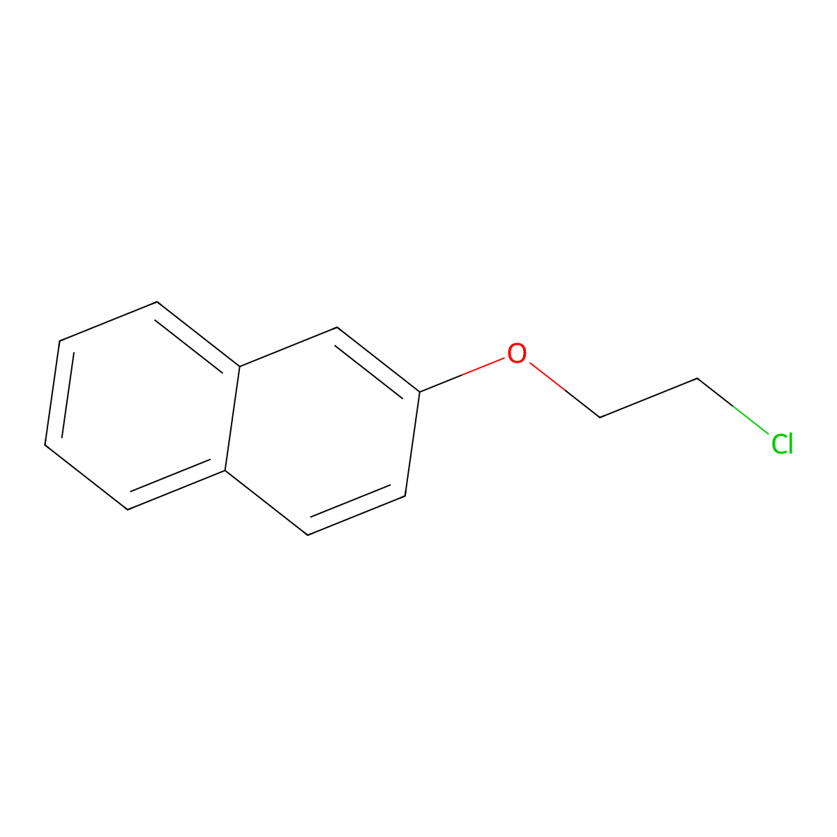 2-(2-Chloroethoxy)naphthalene molecular structure, CAS 3383-79-7