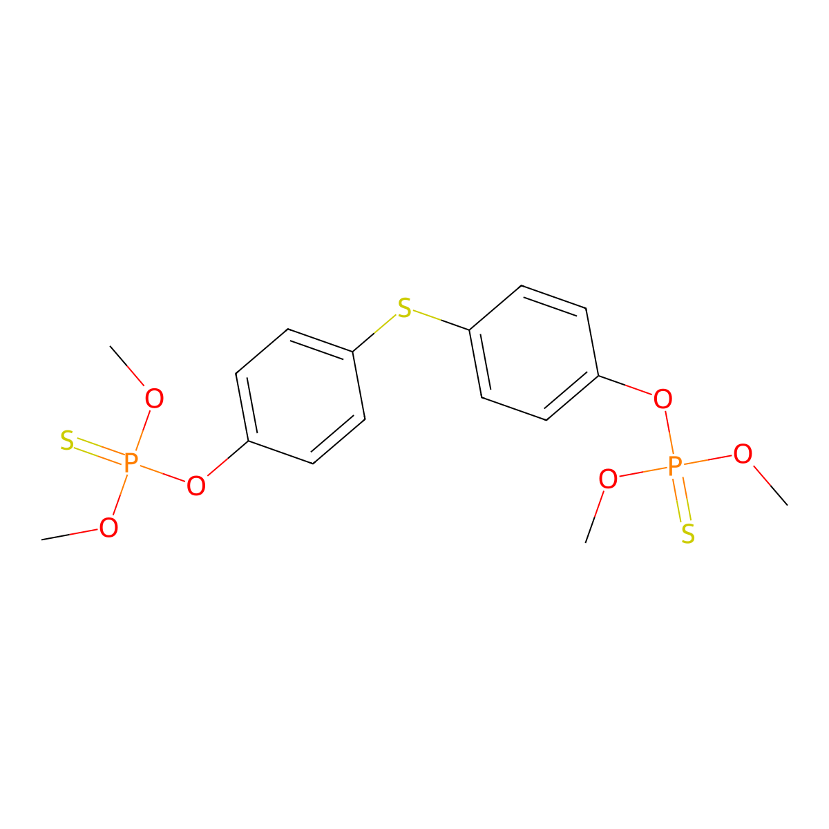 Temephos molecular structure, CAS 3383-96-8