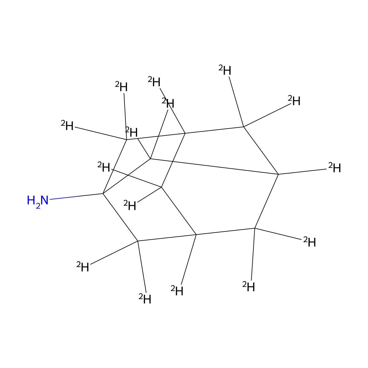 1-Adamantan-d15-amine molecular structure, CAS 33830-10-3